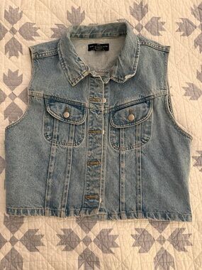 Warner Bros. Light Blue Denim Vest